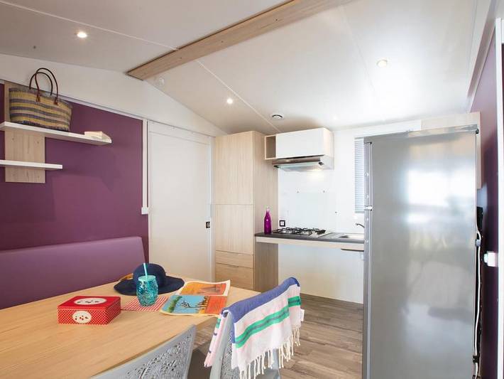 Camping Sites et Paysages - Le Ventoulou - Mobilheim 4 personen - Cottage Carennac - Zugang für Behinderte in Thégra, Regionaler Naturpark Causses du Quercy