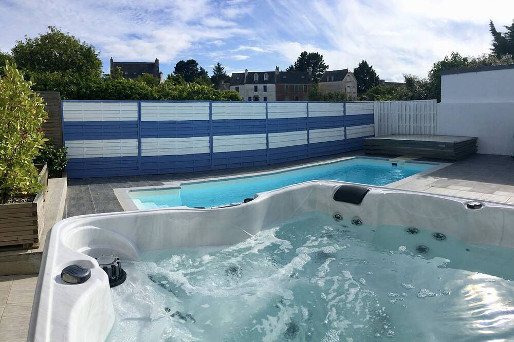 Villa con vista al mar, piscina climatizada in Groix, Côte des Mégalithes