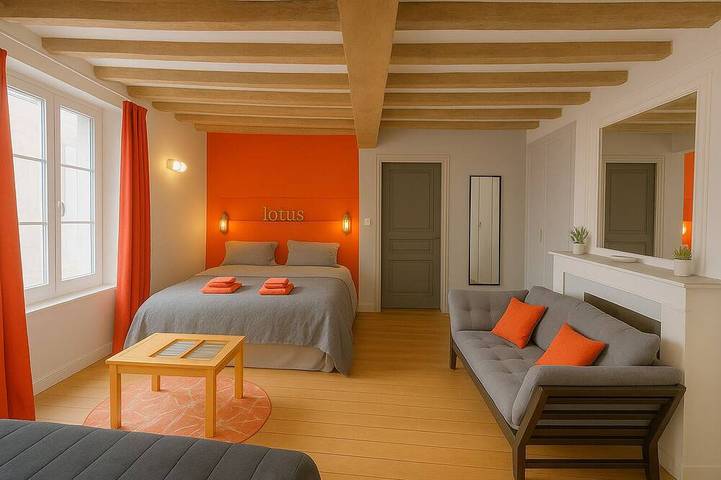 Appartement de vacances pour 3 personnes, avec terrasse et jardin à Chartres