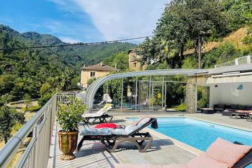 Gîte pour 4 personnes, avec terrasse ainsi que jardin et piscine, animaux acceptés à Saumane