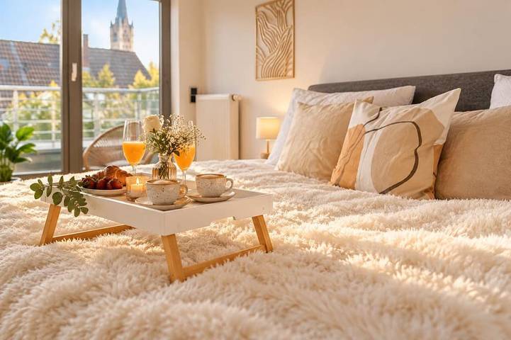 Ganze Wohnung, Penthouse am Dom, Altstadt, 4 Dachterrassen, Selfcheck 24/7, bis zu 6 Personen in Paderborn, Kreis Paderborn