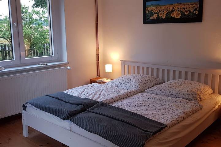 Holiday house with a large garden and swimming lake in the village in Carmzow-Wallmow, Uckermark