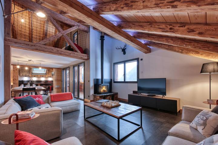Location de vacances pour 10 personnes, avec balcon à Les Contamines-Montjoie