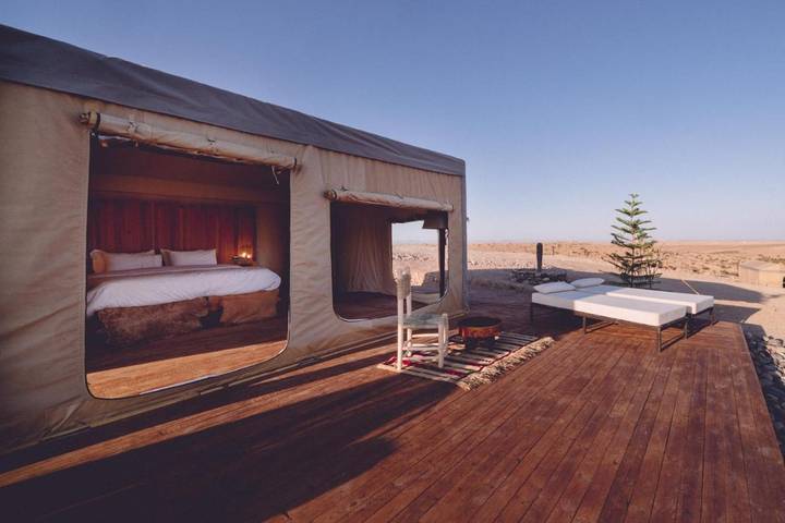 Tente pour 5 personnes, avec vue et jardin, adapté aux familles au Maroc - 2