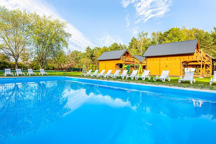 Ferienhaus für 6 Personen, mit Sauna und Balkon sowie Garten in Polen