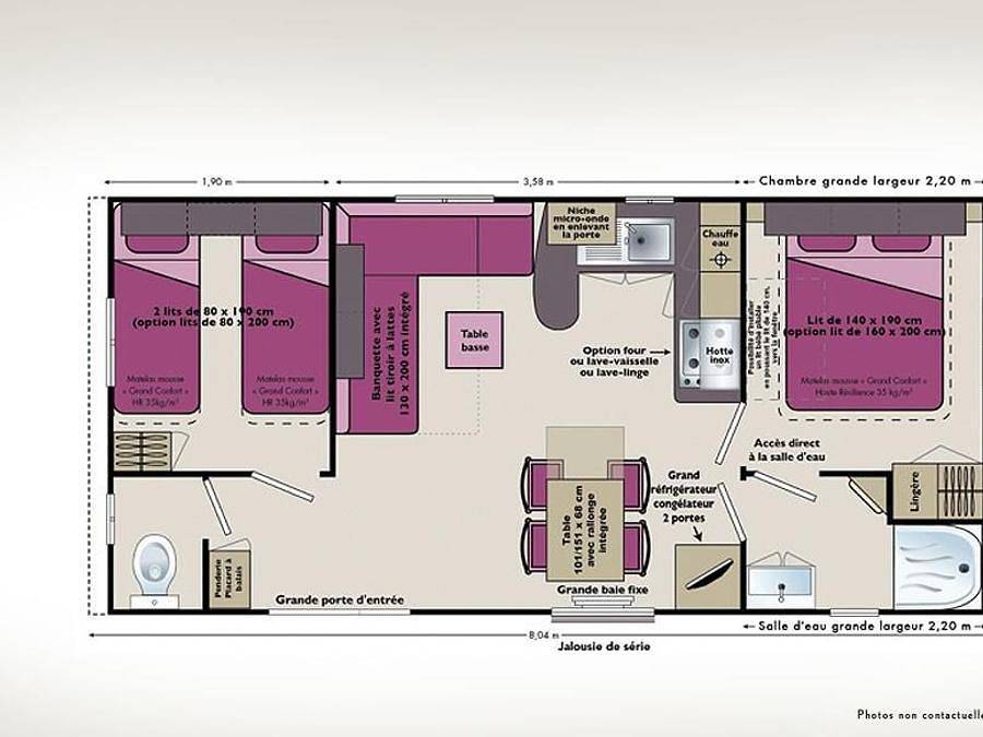 Camping Les Floralies - Mobilhome 4 personnes - Confort in Dolus-d'Oléron, Côte de Beauté