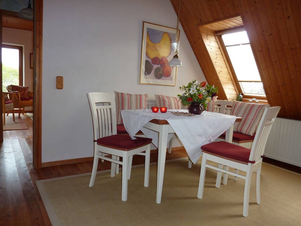 Ganze Wohnung, Apartment 'Wunschgarten' mit privater Terrasse, Gemeinschaftsgarten und Wlan in Wesselburen, Nordseeküste