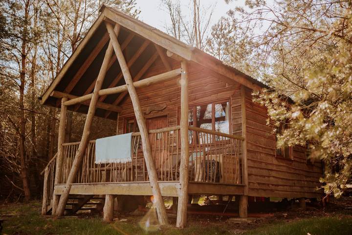 Tree house for 6 people, with Hot tub in 