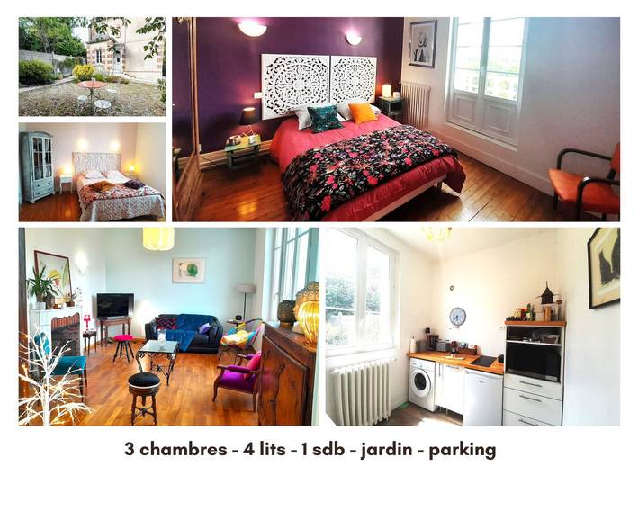 Location de vacances pour 6 personnes, avec jardin et terrasse à Valençay
