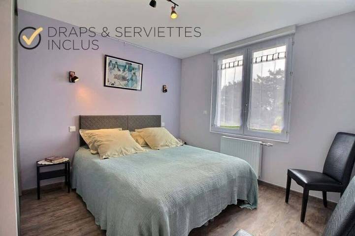 Appartement entier, La Maison Bleue - Appartement tout confort pour une escapade en bord de mer in Locmaria-Plouzané, Région de Brest
