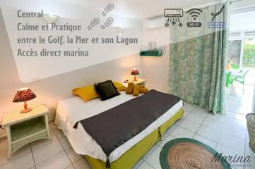 Gîte pour 4 personnes, avec jardin ainsi que piscine et terrasse dans Port De Saint Francois