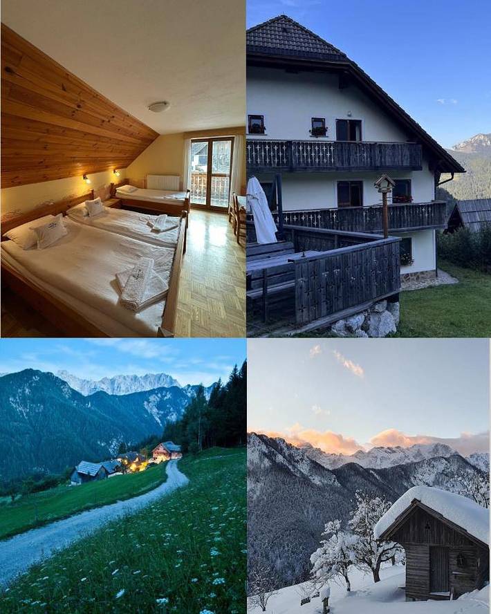 Location de vacances pour 2 personnes, avec jardin à Solčava