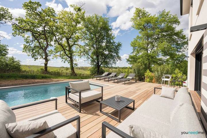 Location de vacances pour 6 personnes, avec jardin et terrasse à Cénac