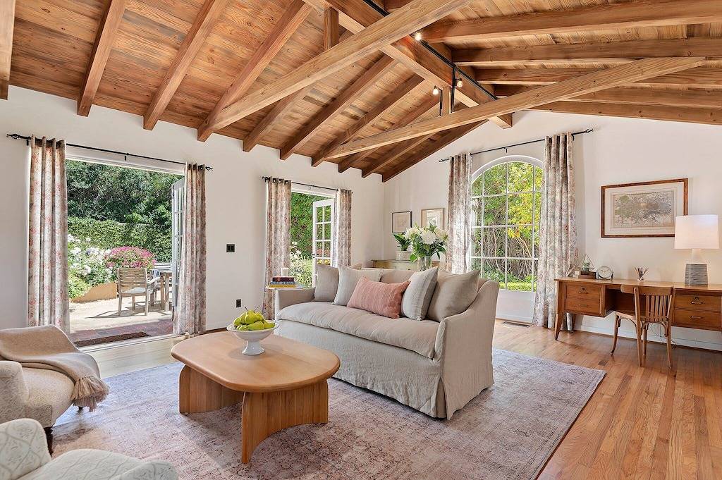 Serene and Private Home Within Montecito's Most Desirable Hedgerow Neighborhood in Montecito, Santa Barbara County