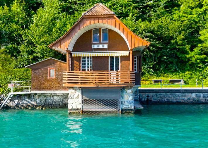 Chalet für 4 Personen, mit Balkon und Garten in Sigriswil