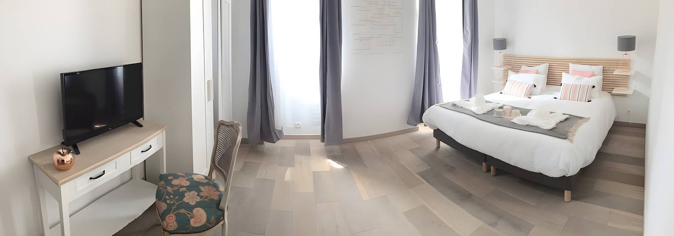 Chambre pour 3 personnes, avec jardin