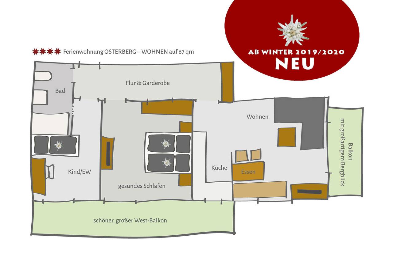 Ganze Wohnung, Ferienwohnung / Osterberg in Oberstdorf, Bayerisch Schwaben