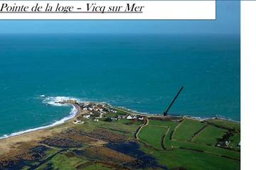 Gîte pour 5 personnes, avec terrasse ainsi que vue et jardin, animaux acceptés dans Plage Du Sablon Cosqueville