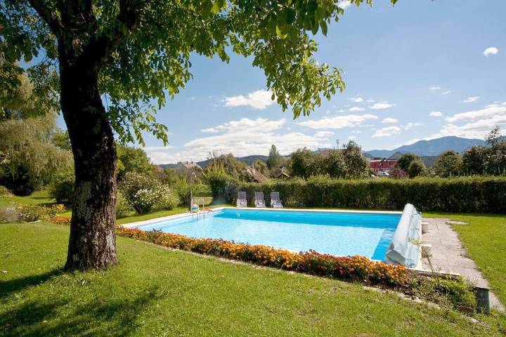 Ferienhaus für 3 Personen, mit Balkon und Garten sowie Pool und Ausblick in Schiefling am See - 3