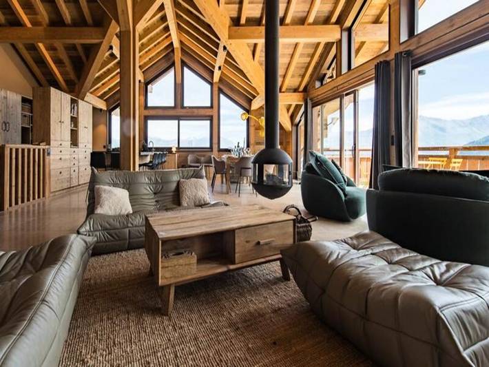 Chalet pour 14 personnes, avec sauna et balcon, adapté aux familles à Fontcouverte-la-Toussuire - 2