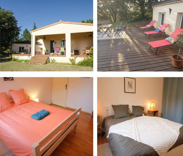 Location de vacances pour 12 personnes, avec Balcon et Terrasse ainsi que Jardin et Vue à Aouste-sur-Sye