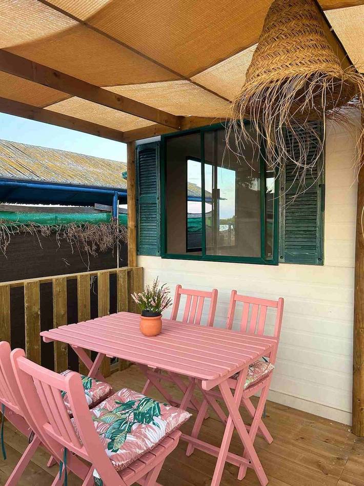 Cabaña para 4 personas, con Jardín en El Palmar (Andalucía)