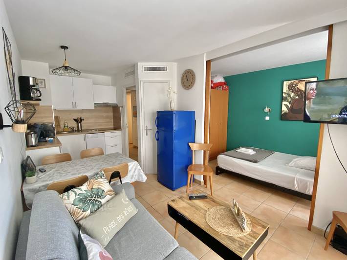 Gîte pour 4 personnes, avec balcon dans Plage Du Borrigo Menton - 4
