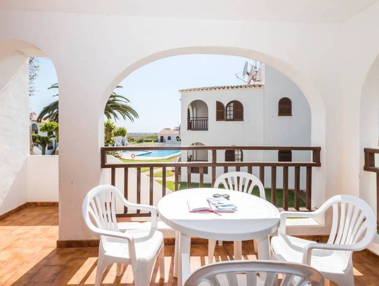 Apartment in Well-Maintained Complex with Pool - Girasol Garden Superior 2 B in San Jaime Mediterráneo, Alaior Municipality