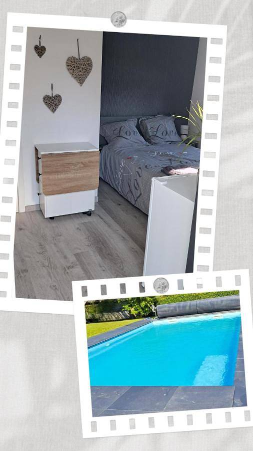 Gîte pour 2 personnes, avec Terrasse et Jardin ainsi que Piscine et Vue à Olne