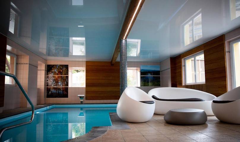 Hôtel pour 2 personnes, avec piscine et sauna ainsi que jardin et jacuzzi, animaux acceptés à Le Bonhomme