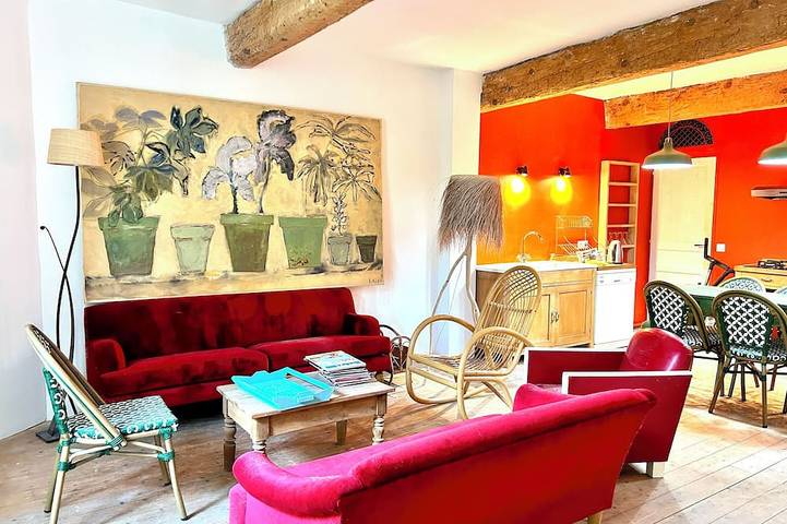 Maison de vacances pour 4 personnes, avec balcon ainsi que piscine et jardin, animaux acceptés à Pignan