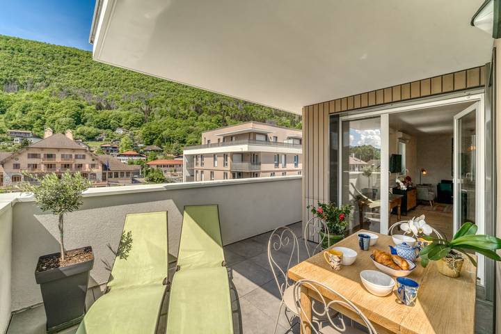 Apartamento de vacaciones para 4 personas, con terraza y vistas al lago - 1