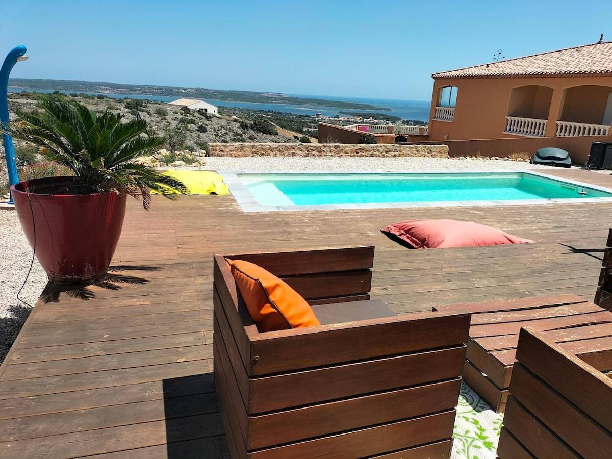 Appartement entier, Maison avec vue sur la mer et avec piscine à Fitou in Fitou, Côte méditerranéenne (France)