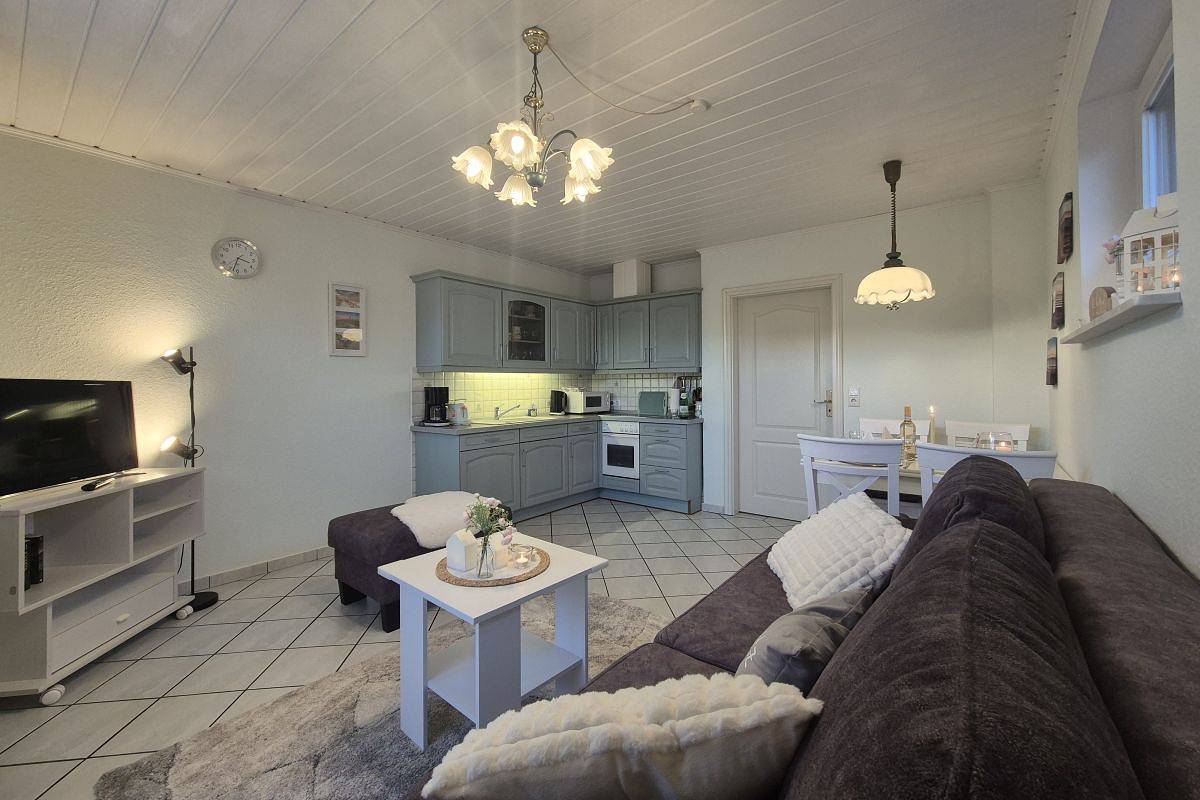 Ganze Ferienwohnung, Ferienwohnungen Fürchtenicht - Ferienwohnung-2-Räume-Hattstedt - 02 in Hattstedt, Nordfriesland