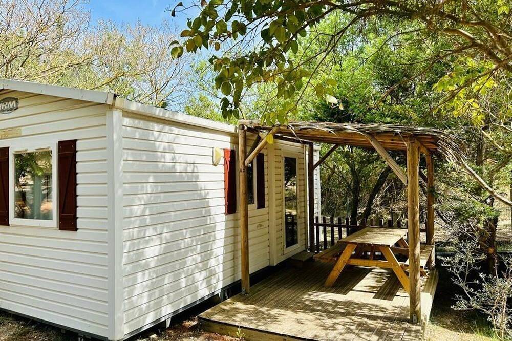 Zecamping 3 étoiles piscine chauffée mobil-home 25m2 4 pers in Sigean, Mittelmeerküste (Frankreich)