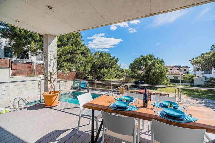 Ferienhaus für 7 Personen, mit Terrasse und Garten sowie Pool in Playa de Muro - 3