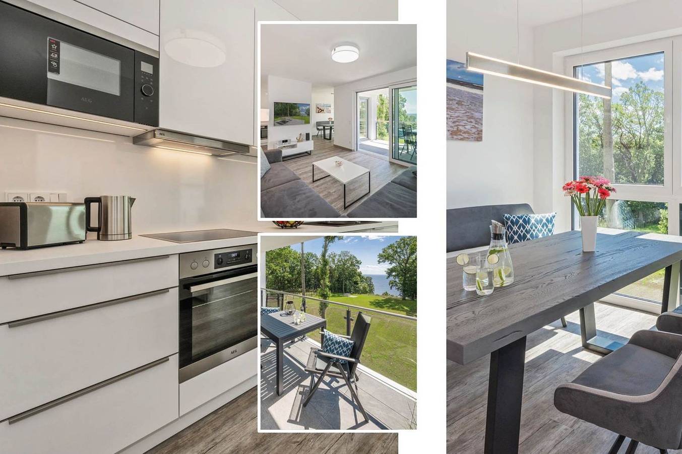 Ganze Wohnung, Moderne Ferienwohnung am Stettiner Haff mit Garten und Balkon in Zirchow, Usedom