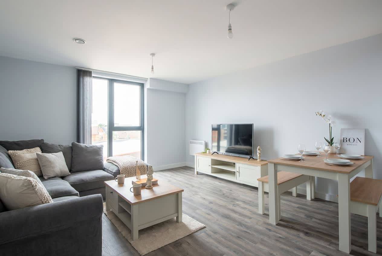 Ganze Wohnung, Smart 1 Bed Apartment in Birmingham w Roof Terrace in Birmingham, Birmingham und Umgebung