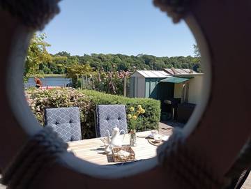 Ferienhaus für 2 Personen, mit Seeblick und Garten, mit Haustier am Fleesensee