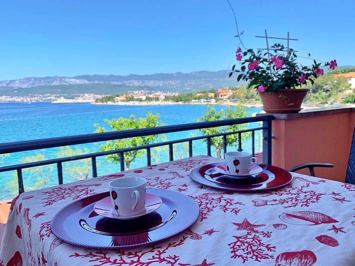 Ganze Ferienwohnung, Ferienwohnung am Meer mit Balkon in Silo (Krk), Krk