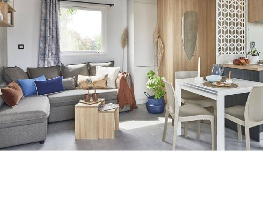 Camping Domaine de l'Orangerie de Lanniron   - Mobile home 6 persons - Sunêlia Prestige Randonnée 3 bedrooms 2 bathrooms in Quimper, Quimper region