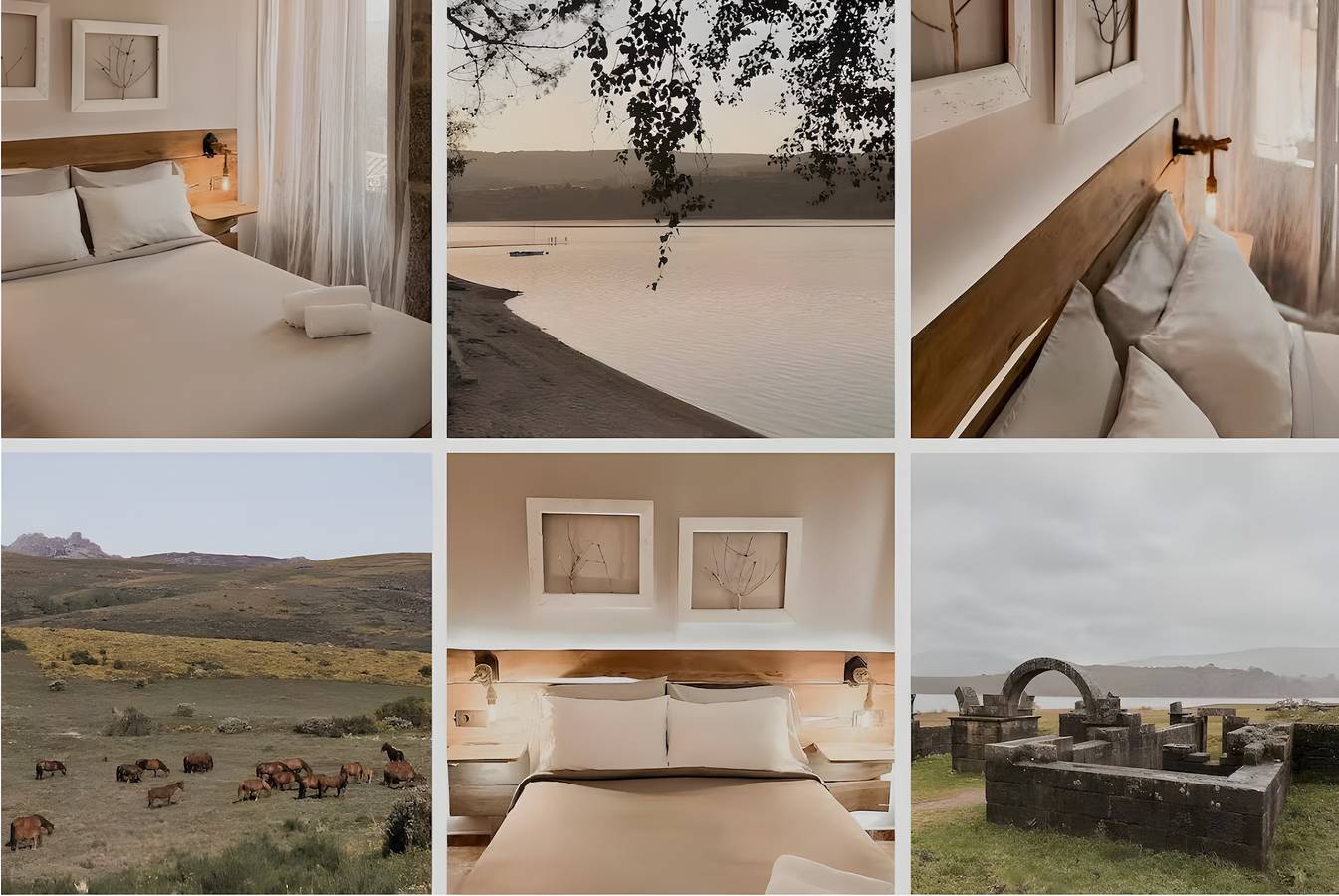 Chambre Double Deluxe Aguamarina avec vue sur la montagne et balcon privé in Muíños, Orense Région