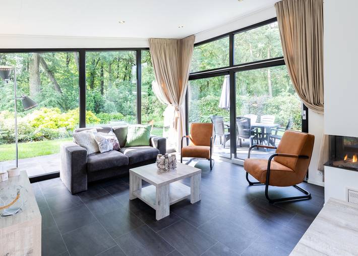 Lodge voor 4 personen, met tuin op de Veluwe