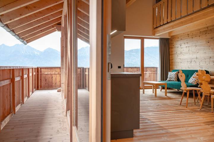 Appartamento per 5 persone, con Balcone e Giardino sul Plan de Corones