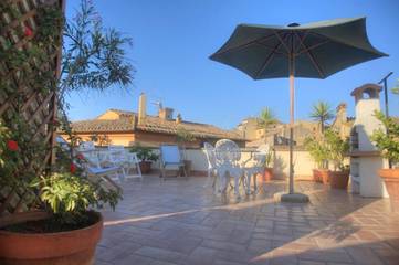 Location de vacances pour 4 personnes, avec terrasse et vue à Tuscania
