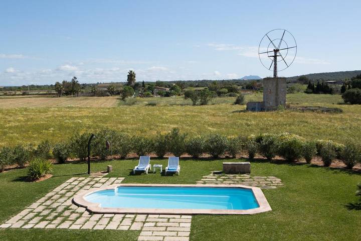Apartment 'Son Coves Petit' mit Bergblick, WLAN und Klimaanlage in Campos, Mallorca Süden