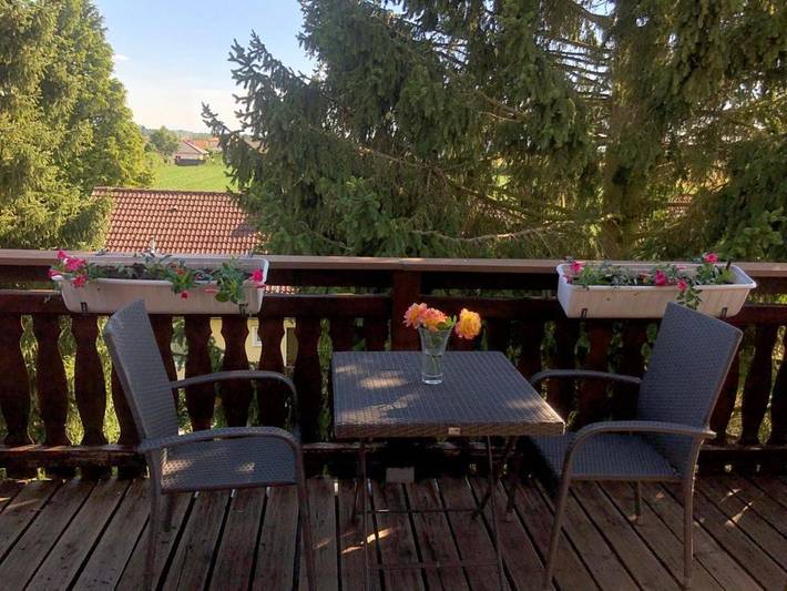 Ferienwohnung für 4 Personen, mit Balkon und Ausblick