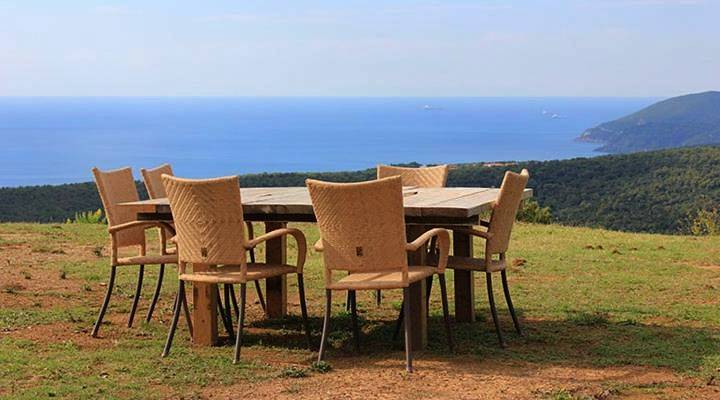 Ferienhaus mit Meerblick für 6 Personen, mit Ausblick und Pool sowie Garten in der Toskana - 2