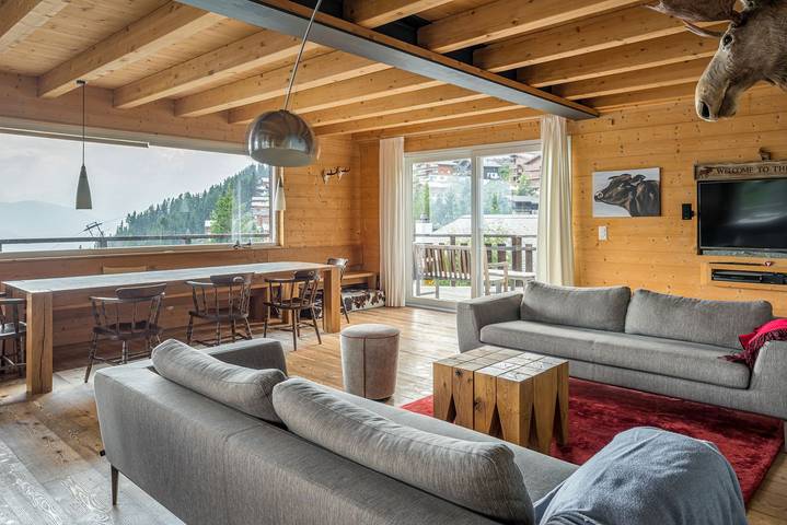 Ferienhaus für 12 Personen, mit Sauna und Terrasse sowie Ausblick, mit Haustier in der Aletsch Arena - 4