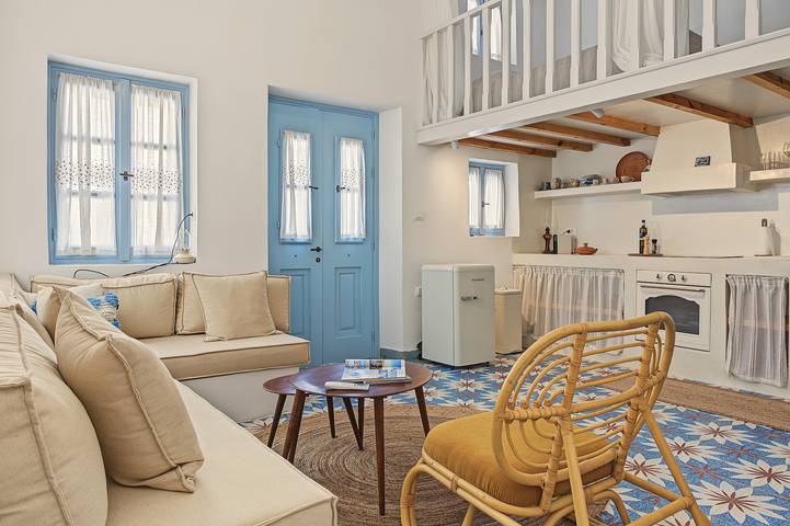 Maison Pnoé – Ferienhaus mit großer Terrasse und Meerblick in Arkasa, Karpathos in Karpathos